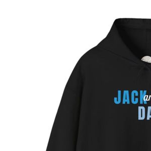 Sweat-shirt à capuche bleu avec motif 'Dad', en polaire doux, à manches longues, décontracté, pour l'hiver, vêtement de mode - Product Image 4