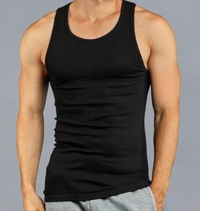 Wholesale Workout Slim Fit Printed Graphic <b>Drop</b> Armhole Racer <b>Back</b> Spandex/Cotton Knitted Muscle Men Gym Tank Top - Product Image 2
