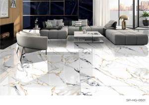 Azulejo de Porcelana de Lujo con Acabado Dorado Brillante, Formato Grande 600x1200, Superficie Pulida Premium para Paredes y Pisos, Uso en Interiores y Exteriores - Product Image 2