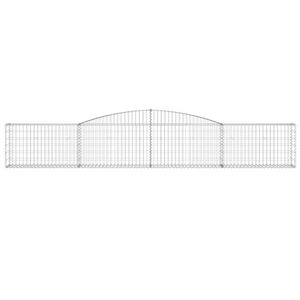 Cesta de Gabión Extra Grande de Hierro Galvanizado Plateado, Cestas Metálicas - Product Image 3
