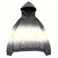 Sweat à capuche personnalisé en molleton 100% coton, 500 GSM, épais, teint à la pigmentation, effet délavé, coupe oversize premium, style streetwear