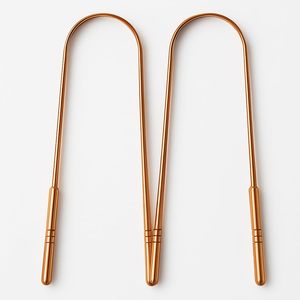 Eco-Friendly and Reusable Helps Fight Bad Breath Natural Oral Care <b>Tool</b> Pure Copper Tongue Cleaner Available In Bulk Quantity - Product Image 1