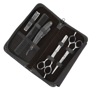 Wholesale Hairdressing Salon Barber Kit With Comb and Clip Best Quality Black Color <b>Razor</b> Salon Hair Kit - Product Image 3