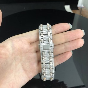 Reloj de Lujo Automático con Incrustaciones de Moissanita, de Acero Inoxidable de Alta Calidad, Resistente al Agua 3BAR, con Correa Brillante, para Hombre y Mujer - Product Image 6