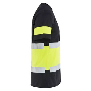 Men Safety Hi Vis Working T-Shirts Short Sleeve Reflective Tape Construction Workwear Safety Clothing T-Shirts - Product Image 2