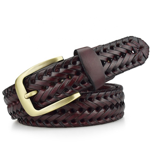 Ceintures décontractées pour hommes en cuir de vache véritable, boucle à ardillon, haute qualité, fabrication sur mesure, boucle en alliage léger - Product Image 3