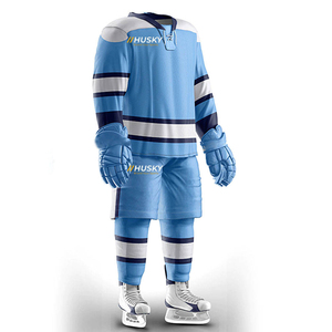 Uniformes de Hockey sobre Hielo Personalizados al por Mayor para Adultos, Alta Calidad, 100% Poliéster, Impresos, Antibacterianos, para Todas las Temporadas - Product Image 4