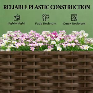 Elevated Garden Bed and Planting <b>Pot</b> for Flower & Vegetable Growing with Unique <b>Trellis</b> & Gate Design - Product Image 2
