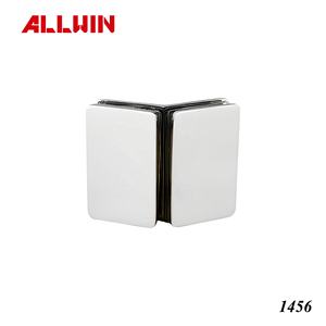 Conector de latón macizo de 90 grados para vidrio plano, abrazadera para herrajes de barandillas de puertas de vidrio - Product Image 6