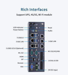 Industrial Embedded Box PC <strong>Intel</strong> I5-10400 16GB DDR4 RAM 256GB SSD Wall-Mounted Mini <strong>Computer</strong> in Stock - Product Image 6