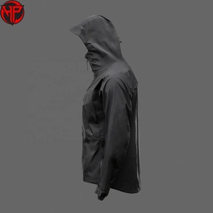 Chaqueta Softshell Impermeable, Transpirable y Cortavientos con Capucha y Logotipo Frontal, Diseño de Moda Formal de Invierno Unisex, en Oferta - Product Image 3