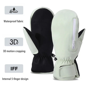 Custom <b>Ski</b> <b>Gloves</b> Waterproof Thermal Insulated Snow <b>Gloves</b> for Winter Sports Skiing Anti Slip Grip OEM Supplier - Product Image 5