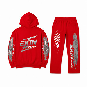 Conjunto Deportivo Personalizado 2026 para Hombre, Sudadera con Capucha y Pantalones Jogger, Felpa Gruesa, Ropa Deportiva Urbana - Product Image 2