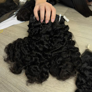 Extensions de cheveux naturels bouclés pour la confection de perruques avec closure, qualité Super Double Drawn, cheveux vietnamiens de haute qualité, très demandés, cheveux humains - Product Image 5