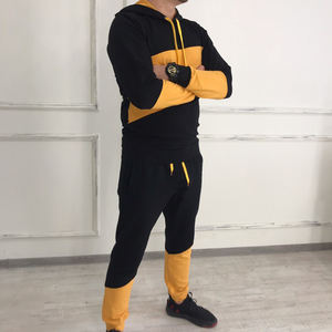 Conjunto Deportivo de Dos Piezas para Hombre, Sudadera con Capucha y Pantalones Deportivos, Traje Deportivo de Invierno, Sudadera con Cremallera Completa y Logotipo Personalizado, Algodón - Product Image 1