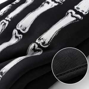 Gants de course à doigts entiers avec motif crâne, flamme et rose, impression par sublimation, antidérapants, pour moto et cyclisme en extérieur, unisexe - Product Image 3