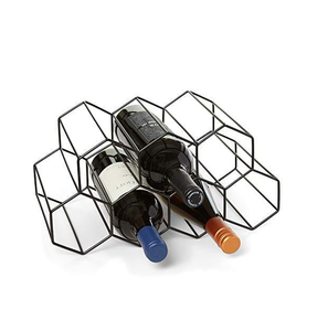 Support à bouteilles de vin en métal personnalisé, artisanat de table sur mesure, support de rangement pour bar à vin exigeant une personnalisation - Product Image 1