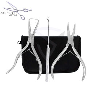 Kit d'extensions capillaires professionnelles rose vif sur mesure de haute qualité, tendance actuelle, nouvelle arrivée, avec pinces à prise souple et crochets - Product Image 1