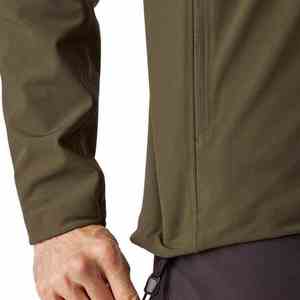 Vente flash - Veste softshell en toile à capuche pour homme, personnalisable, respirante, imperméable, durable, en nylon/tissu personnalisé, logo sur le devant - Product Image 5