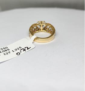 Anillo de Compromiso de Oro Amarillo de 14K con Diamantes, Joyería Fina para Bodas y Fiestas, Precio Accesible, Regalo Nupcial de Lujo para Mujer, Diseño OEM - Product Image 5
