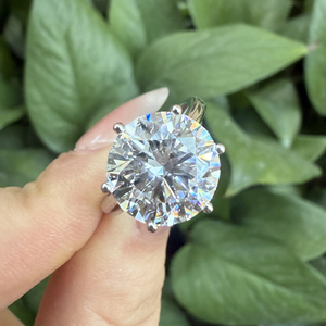 แหวนหมั้นเพชรทรงกลมเจียระไนแบบบริลเลียนท์ ทองคำขาว 18k สำหรับผู้หญิง คลาสสิก ได้รับการรับรองจาก IGI เพชรขาวเพาะเลี้ยงในห้องปฏิบัติการ - Product Image 6