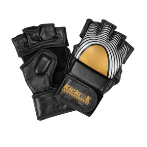 Gants de MMA en cuir de haute qualité avec sangle de poignet réglable antidérapante et fermeture auto-agrippante pour l'entraînement et le combat en arts martiaux unisexe - Product Image 1