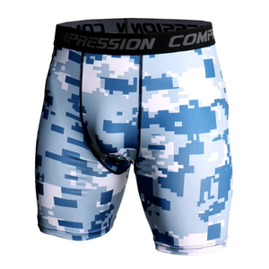 Shorts de yoga moulants pour hommes OEM/ODM, taille haute élastique, compression, respirants, séchage rapide, extensibles dans quatre directions, pour activités de plein air - Product Image 2