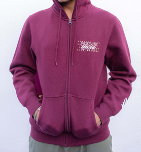 Sudadera con capucha y cremallera para hombre, estampada, mezcla de algodón y forro polar, con bolsillo canguro, estilo urbano, calidad premium, venta al por mayor - Product Image 1
