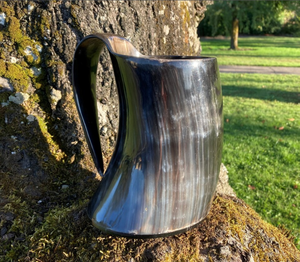 Taza para beber de cuerno de jarra de cerveza de gran venta hecha a mano vikinga genuina por S.A. Sons exporta material de cuerno de búfalo estilo animal - Product Image 6