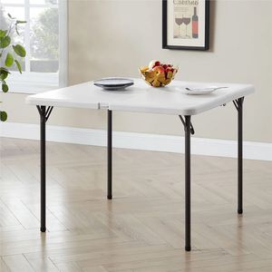 Table de camping pliable avec plateau en HDPE, structure en acier inoxydable, hauteur réglable, légère, pour pique-nique et école - Product Image 1