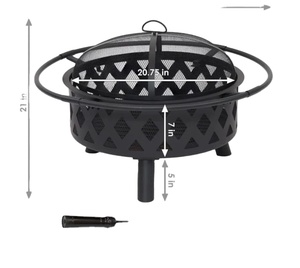 Bol à flamme profonde avec trappe distributrice de cendres avec bouclier de flamme Solution de chauffage extérieur durable par Zahid Exports - Product Image 2