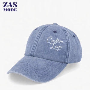 Gorra de Béisbol Personalizada al por Mayor de Alta Calidad, Bordada, para Hombre y Mujer, de 6 Paneles, con Visera Curva, Estilo Vintage, Lavada, de Algodón Ajustable - Product Image 1