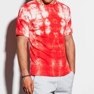 Camiseta de Manga Corta para Hombre, Tie Dye, Estampada, Ecológica, de Secado Rápido, Material de Poliéster/Algodón, Personalizable OEM, Nueva Llegada - Product Image 5