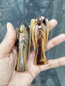คริสตัลแองเจิลคริสตัลสีเขียวฟลูออไรต์,หินคริสตัลบำบัดแบบพกพาสำหรับเรกิ - Product Image 3