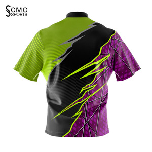 OEM Service <b>Bowling</b> Jersey Fashionable Design Zipper Sublimated <b>Bowling</b> Shirts Women <b>BOWLING</b> JERSEY - Product Image 4