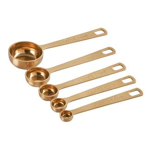 Elegant Copper <b>Measuring</b> Spoon Set with Engraved Measurements <b>for</b> <b>Baking</b> Cooking and Kitchen Preparation Home Decor - Product Image 1