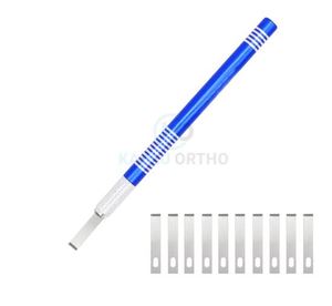 KAHLU ORTHOPEDIC, el mejor proveedor de mangos y cuchillas de bisturí de acero inoxidable de color azul, de gran venta, antideslizantes, con fuente de alimentación manual - Product Image 1