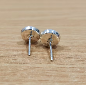 ต่างหูเงินแท้ 925 ประดับมิสติกโทแพซ (2.2 กรัม) ทรงกลม สวมใส่สบาย เหมาะสำหรับใช้ในชีวิตประจำวัน - Product Image 3