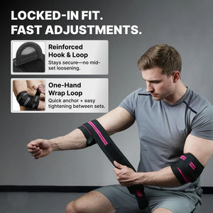 2026 Protector de Rodilla y Codo Unisex Personalizable con Logo para Entrenamiento en Gimnasio, Soporte Elástico Ajustable Suave para Levantamiento de Pesas - Product Image 4