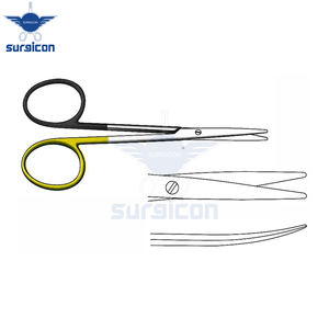 Tijeras Baby-Metzenbaum de 11.5 cm / 4-1/2 Pulgadas, Curvas, con Una Hoja Dentada, Super Cut TC, Tijeras Quirúrgicas de Acero Inoxidable de Primera Calidad - Product Image 6