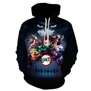 Sudadera con Capucha para Hombre de Demon Slayer, Estampado Digital con Patrón de Corazón, Sudadera Informal con Capucha, Corte Regular, 100% Poliéster, Ropa de Primavera - Product Image 2