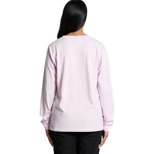 Women <b>Plain</b> <b>Long</b> <b>Sleeve</b> Crew Neck T Shirt Relaxed Regular Fit Daily Cotton Jersey <b>Top</b> Custom OEM Wholesale Clothing Manufacturer - Product Image 2