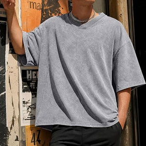 Hot Selling Streetwear 100% Men Acid Wash <b>T</b> <b>Shirt</b> High Quality Custom Oversized Plain Acid Wash <b>T</b> <b>Shirt</b> for Men - Product Image 5