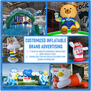 Gonfiabile Gigante a Forma di Uomo da 2,1 m di Altezza, Decorazione Soffiata ad Aria, Modello Mascotte Gonfiabile a Cartone Animato da 6,8 piedi per Negozi di Caffè - Product Image 5