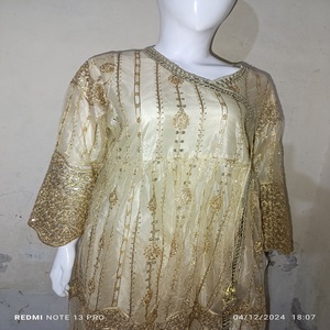 Traje Anarkali para niñas con dupatta Heavy últimos diseños bordado ropa de fiesta vestido largo trajes paquistaníes en todo el precio de venta - Product Image 2