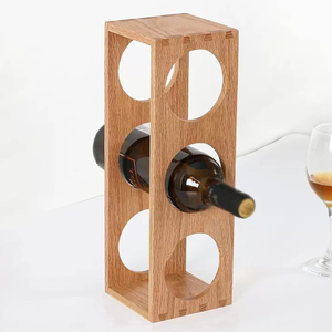 Estante de Vino de Madera de Acacia a Precio Mayorista, Exhibidor de Vino de Sobremesa, Soporte de Vino Independiente para Cocina y Despensa - Product Image 3
