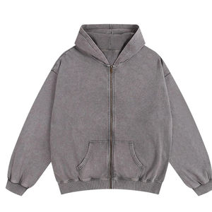 Sweat-shirts à capuche délavés pour hommes de haute qualité fabriqués au Pakistan, en coton mélangé confortable, basiques pour l'hiver, en promotion - Product Image 1