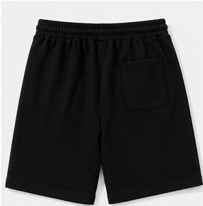 กางเกงขาสั้นเบอร์มิวดาสีดำสำหรับผู้ชายเอวกลางสไตล์ลำลอง - Product Image 6