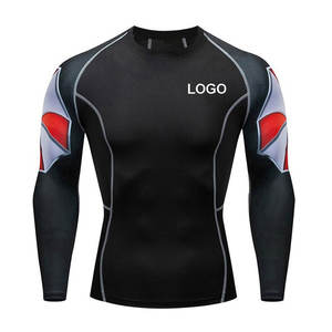 เสื้อรัดกล้ามเนื้อแขนยาวพิมพ์ลายแบบรีดร้อน น้ำหนักเบา ระบายอากาศได้ดี สินค้ามาใหม่ พร้อมโลโก้สั่งทำได้ - Product Image 4