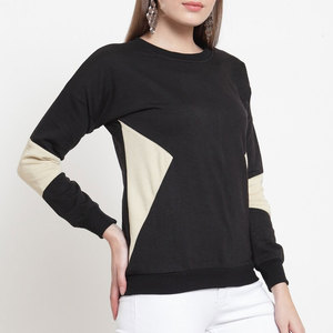 เสื้อสเวตเตอร์ไหมพรมแขนยาวคอกลมสีดำสำหรับผู้หญิง กันน้ำ ระบายอากาศได้ดี ผลิตจากใยฝ้ายและใยไผ่ เหมาะสำหรับใส่ลำลองในฤดูใบไม้ร่วง - Product Image 2